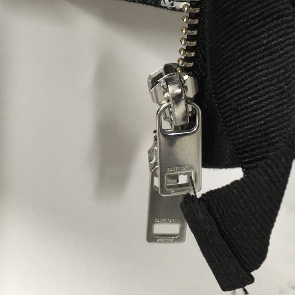 Diesel  Black Denim  Jachet, Embroidery White Stars  skull  open laced back - Picture 14 of 16